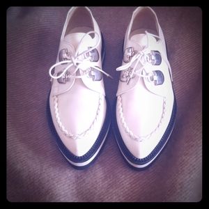 Alexander McQueen white loafers final price drop